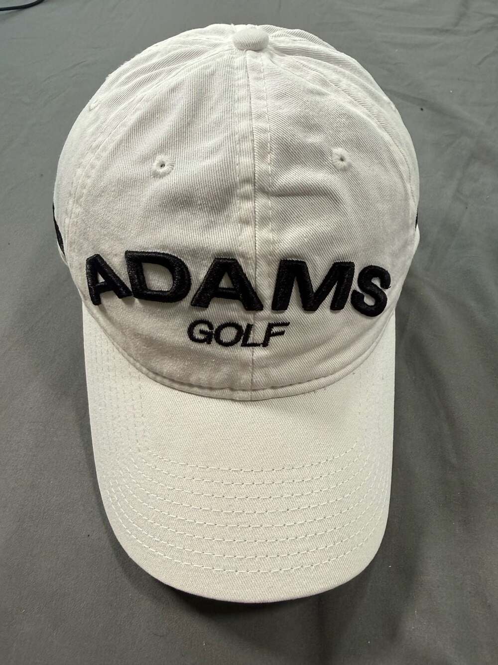 Adams Golf Fast 12 White Adjustable Hat New Era Cap Embroidered Golf